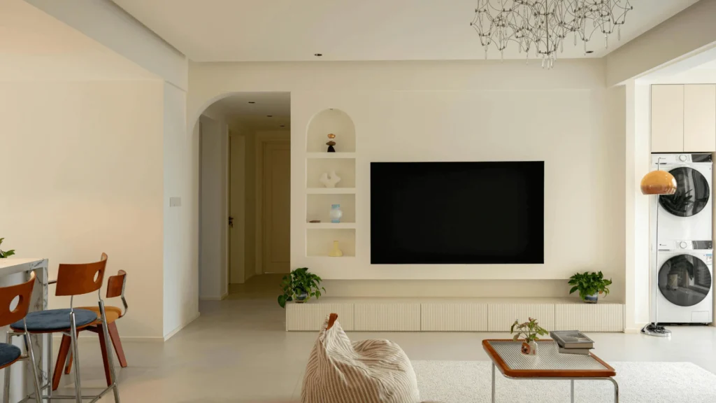 TV ünitesi ve dekoratif tasarımlar